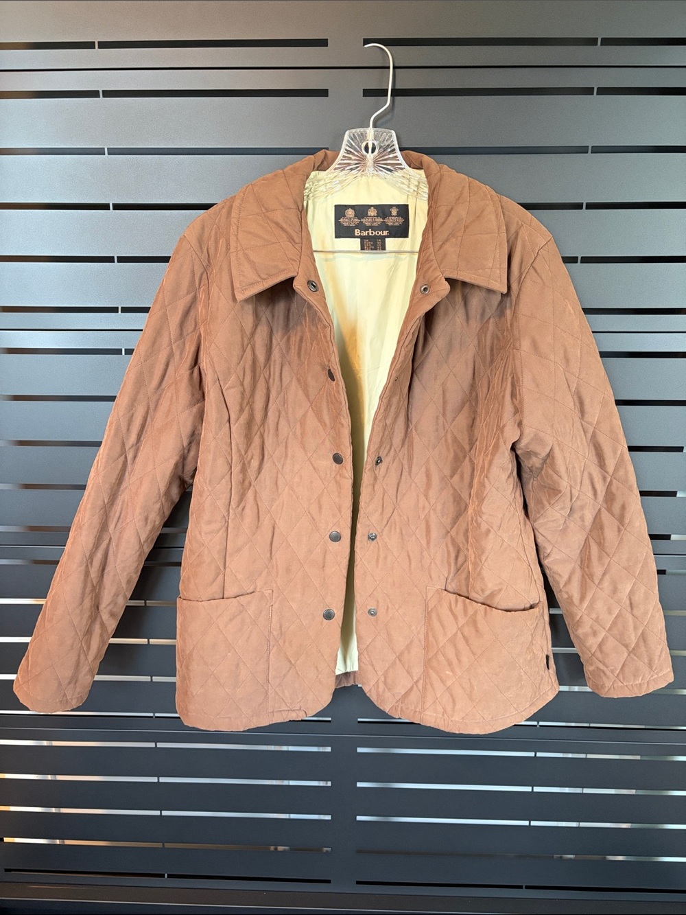Barbour Quilted Snap Front Jacket